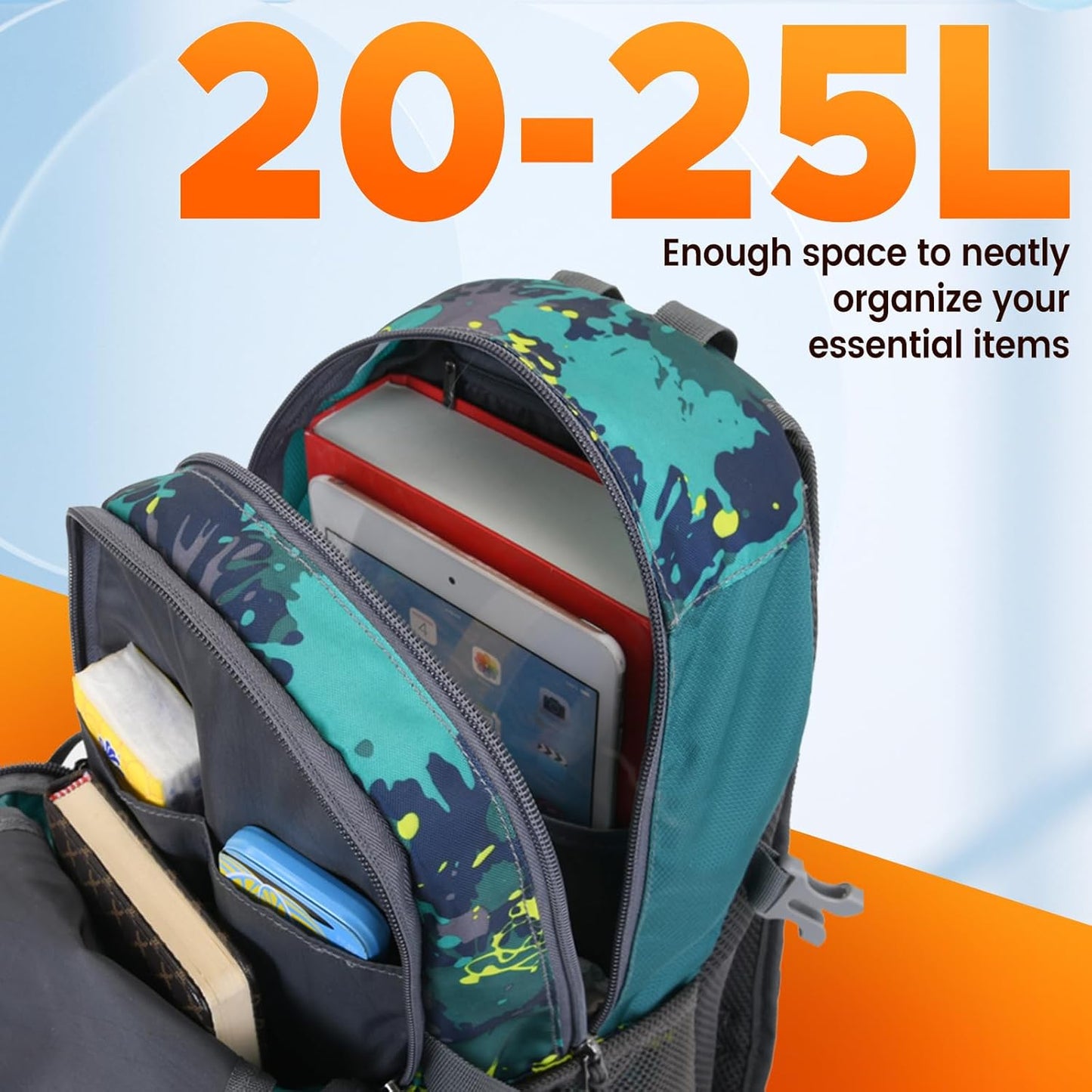 sunhiker Cycling Hiking Backpack Water Resistant Travel Backpack Lightweight SMALL Daypack M0714