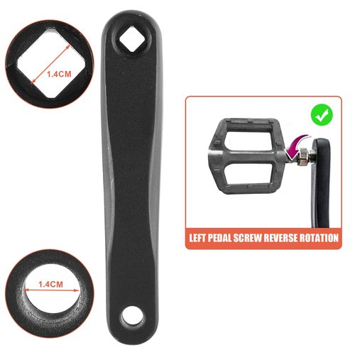 Chumia 4 Pcs Bike Crank Removal Tool Including 1 Pc Bike Crank Extractor 1 Pc Bottom Bracket Remover 1 Pc 16mm Spanner 1 Pc Crank Arm Left Bike Repair Tool Kit for MTB Mountain Bike Road Bike