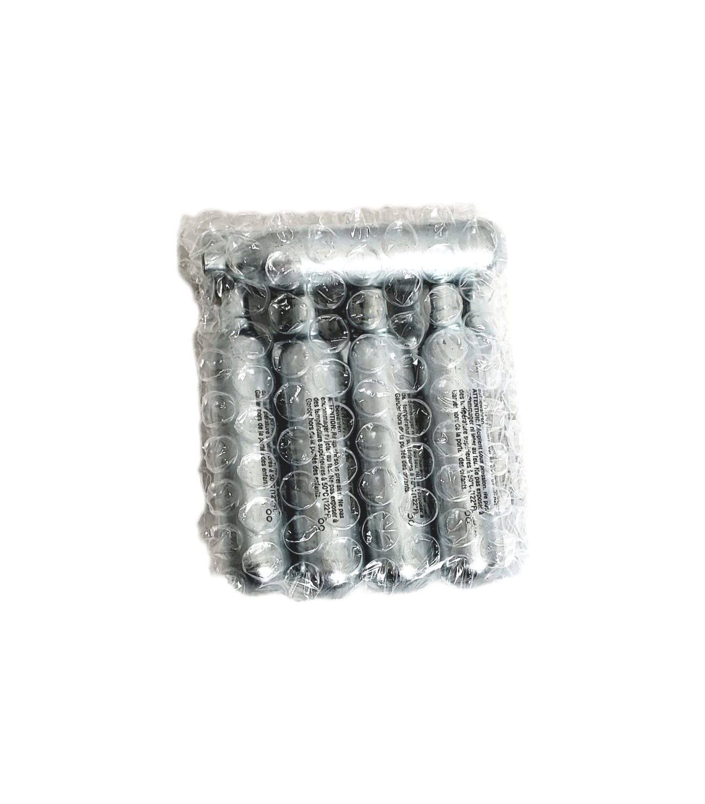 3Skull 12 Gram CO2 Cartridges for Paintball and Airsoft, Silver - Pack of 10