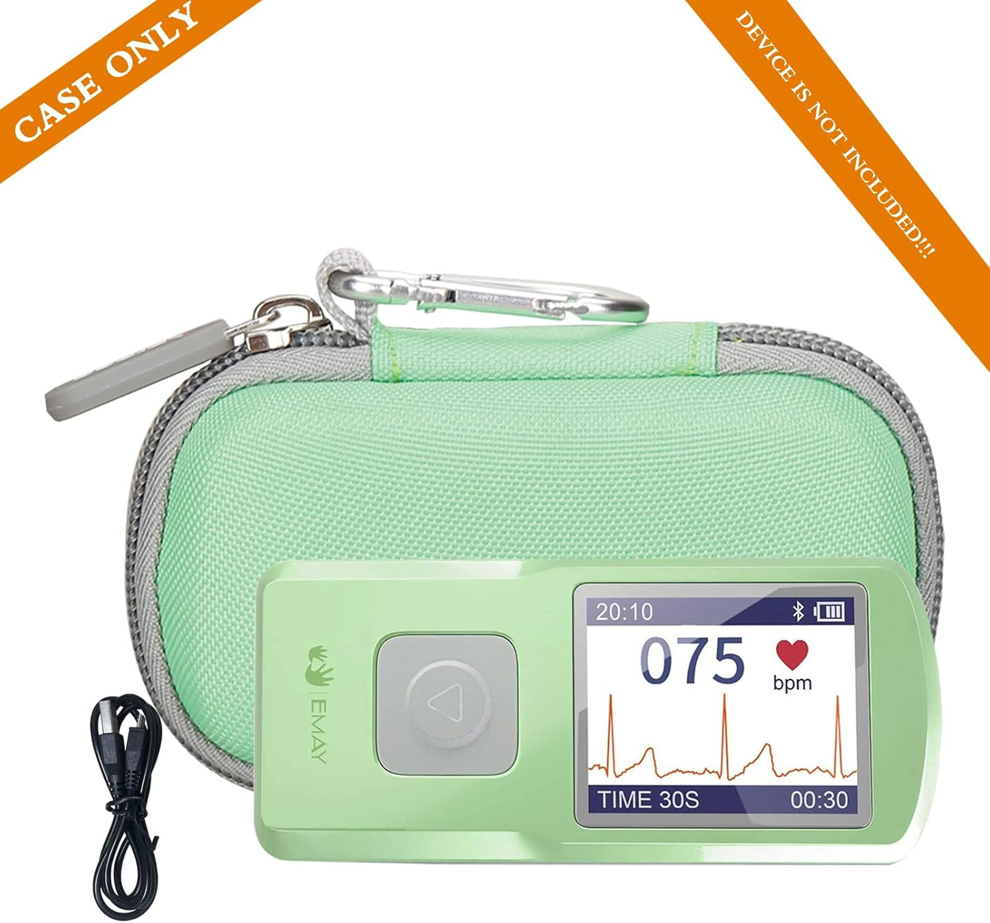 Aproca Hard Travel Storage Case, for EMAY Portable ECG Monitor Wireless EKG Monitoring Devices