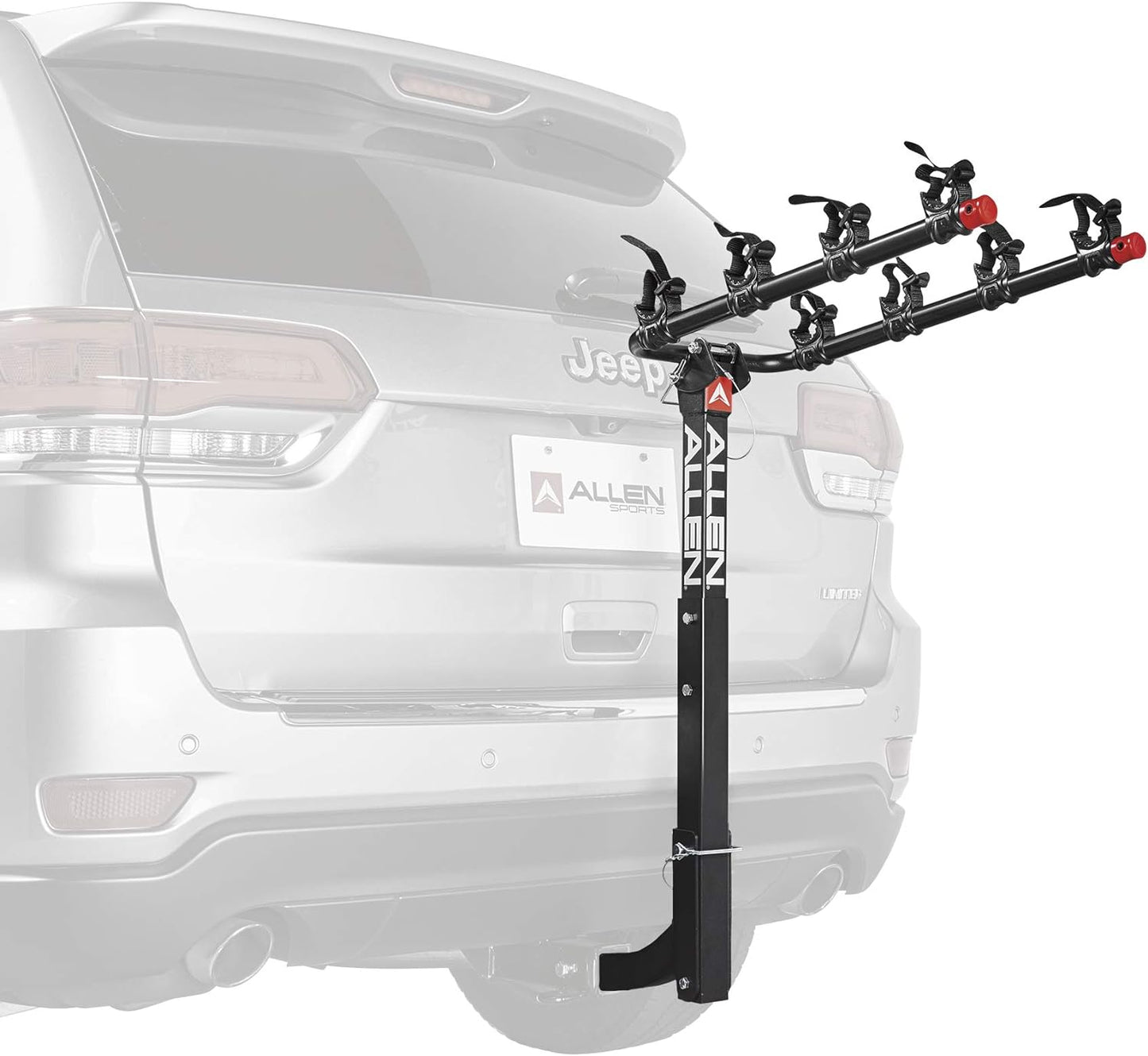 Allen Sports Deluxe Locking Quick Release 4-Bike Carrier for 2 Inch Hitch, Model 542QR, Black
