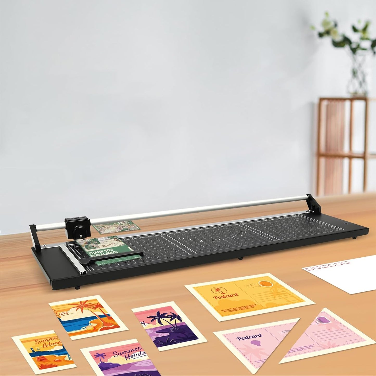 36 Inch Paper Cutter Heavy Duty Paper Cutter for A4 Paper Guillotine Rotary Paper Cutter for Offices Schools and Crafts