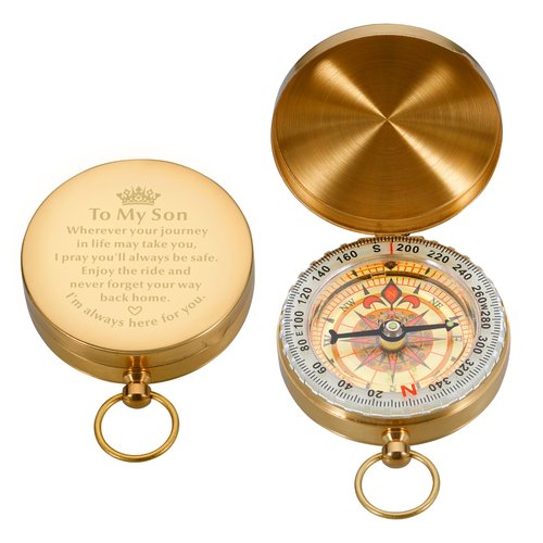 Easter Gifts for Teens Boys 16-18 Compass Gifts for Son to My Son Gift from Mom Dad 21st Birthday Gifts for Teen Boys Pocket Compass for Adult Son Stepson Graduation for Men