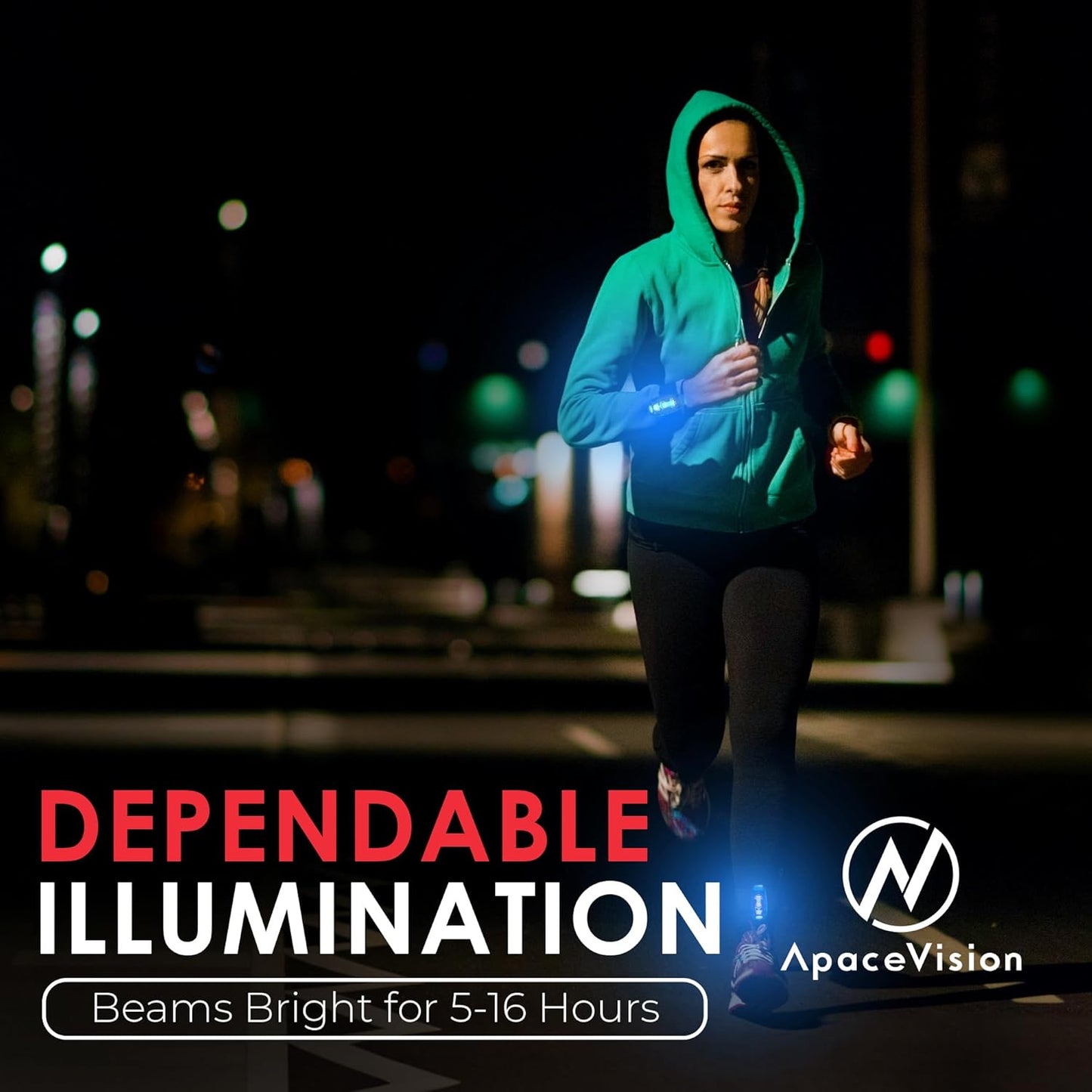 EverLightFX USB Rechargeable LED Safety Light (2 Pack) by Apace - Super Bright Bike Tail Light Works Brilliantly as Running Light for Joggers, Pets, Bicycle Strobe or Rear Clip On Lights