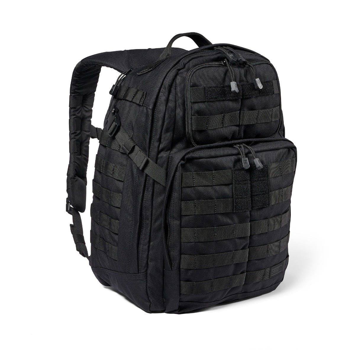 5.11 Tactical Backpack, RUSH 24 2.0 Military Survival Molle Back Pack with Laptop Compartment, 37L, Black, Style 56563ABR