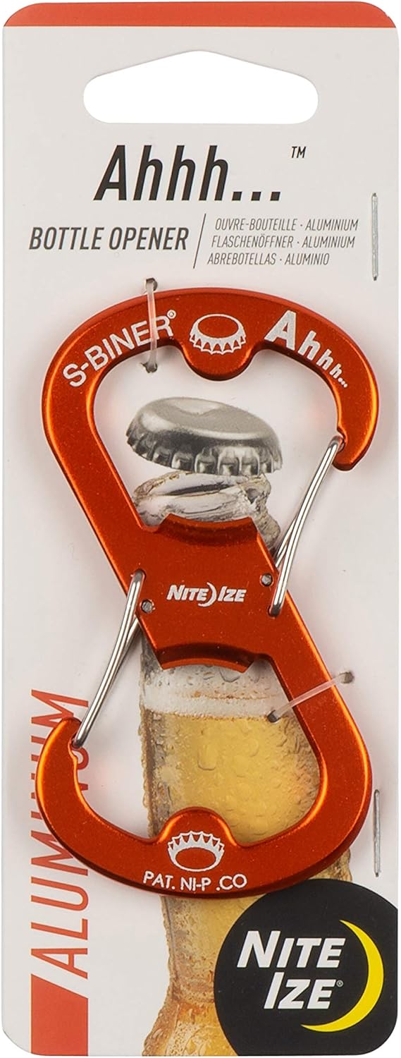 NITE IZE S-Biner Ahhh - Schlüsselanhänger mit Flaschenöffner
