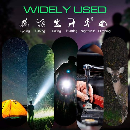 X.Store Airsoft Picatinny Rail Flashlight - USB Rechargeable, 5 Modes with Remote Pressure Switch, Professional Tactical Flashlights for Outdoor Use