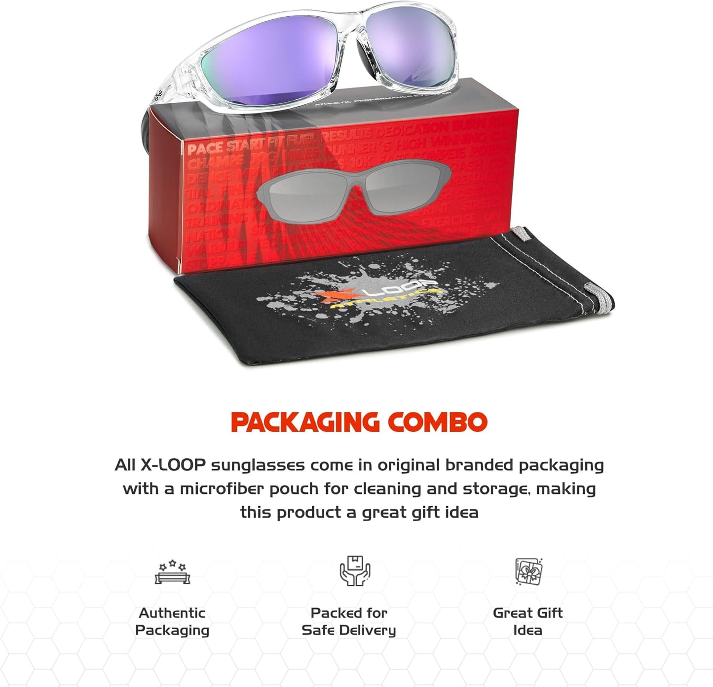 Polarized Sports Sunglasses for Men - UV400 Baseball, Running, Cycling & Golf
