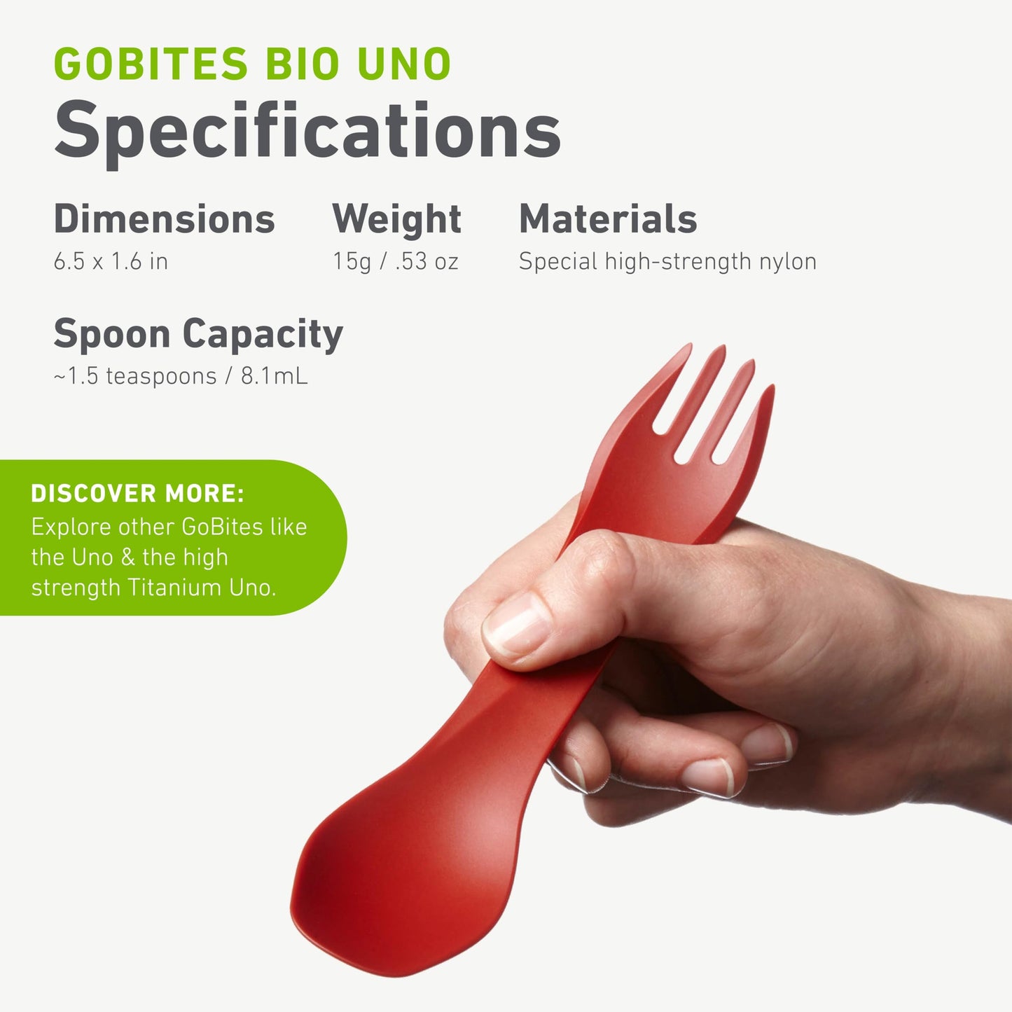 humangear GoBites Bio Uno Spork - Durable Plant-Based Travel Utinsel, Mint/Magenta/Light Blue, Bio Uno 3-Pack