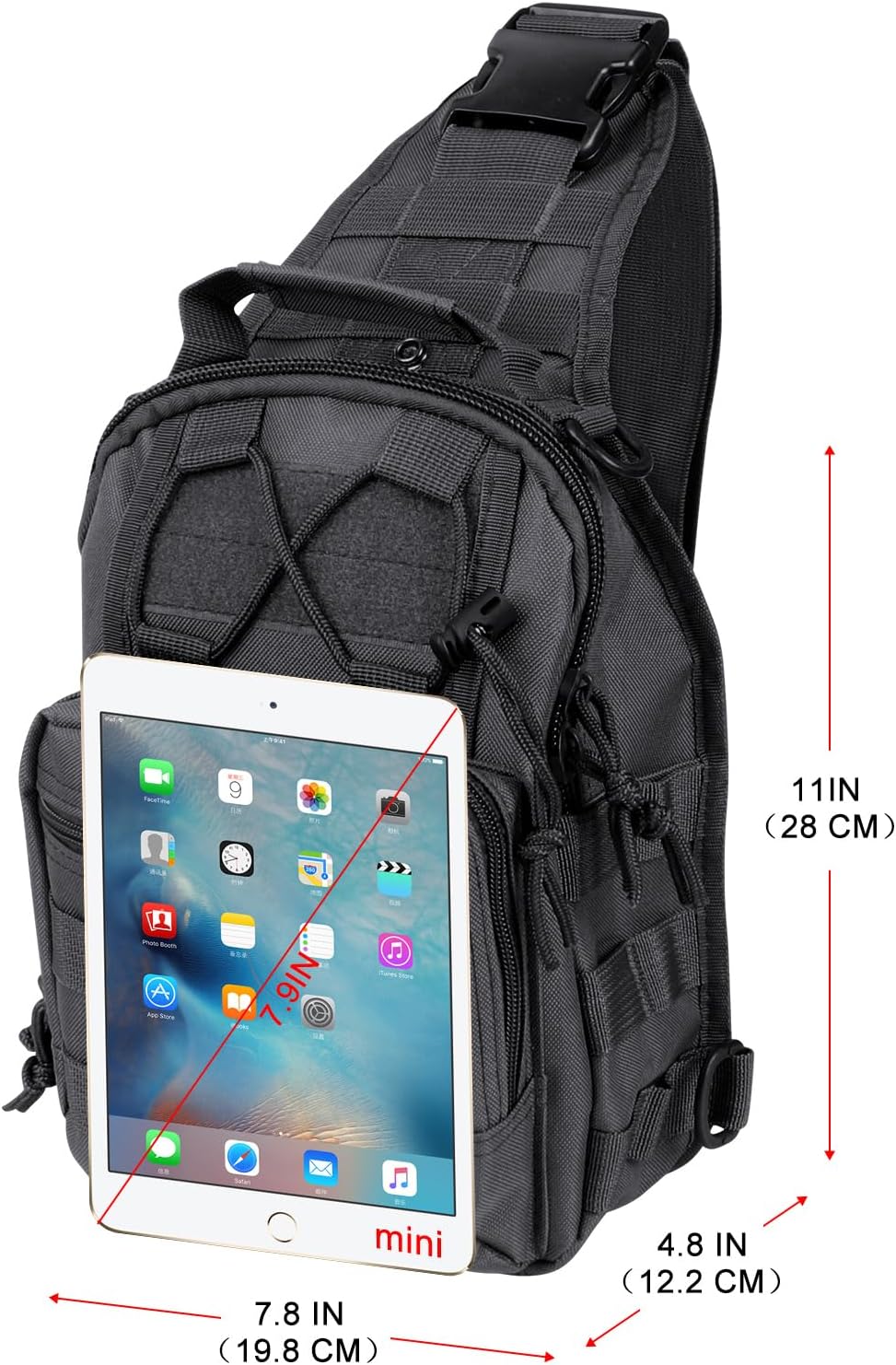Tactical Waterproof Sling Backpack - Molle Crossbody Chest Bag for Outdoor EDC