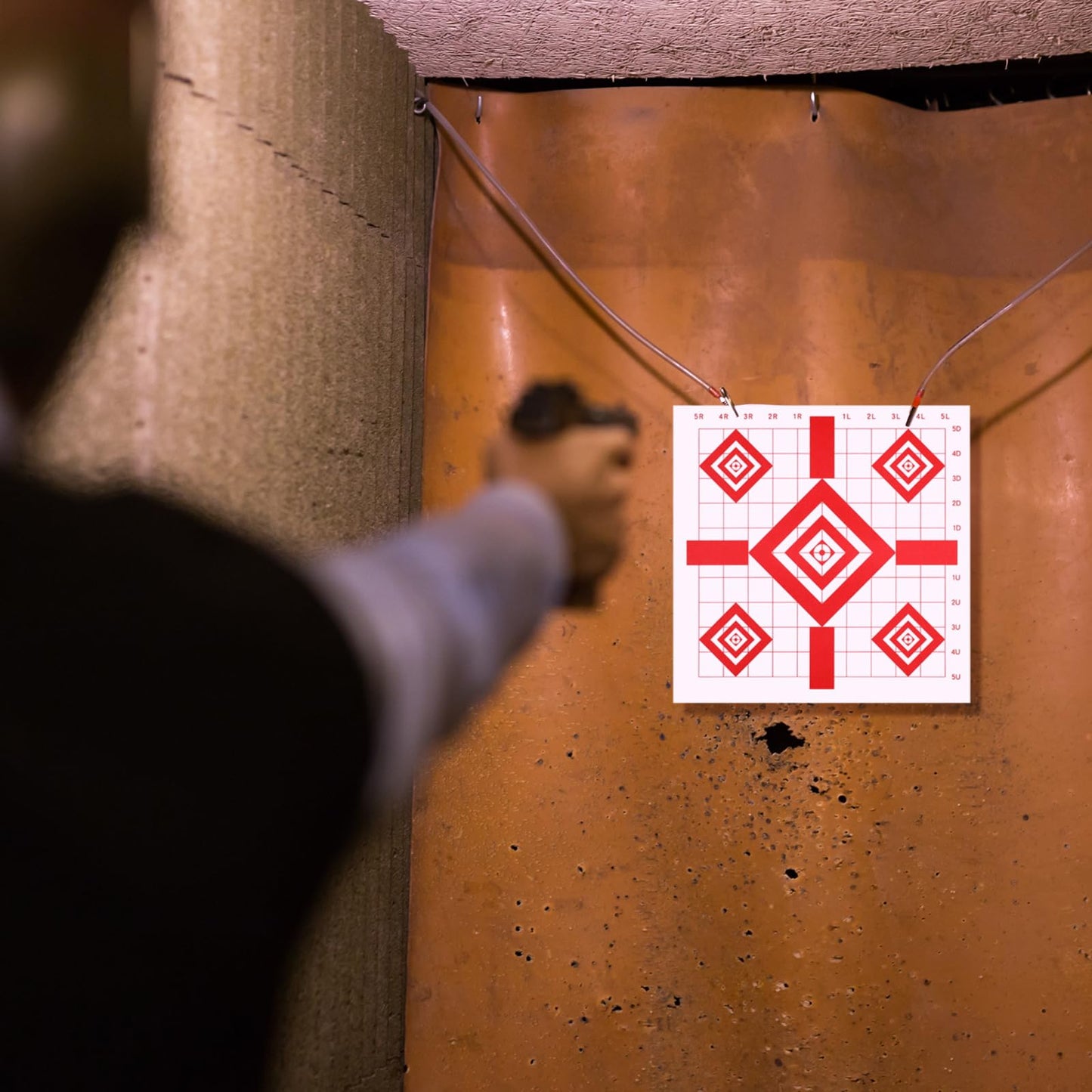 Fainne Shooting Range Paper Targets 12 x 12 Inch Sight Target Paper Bulk for Hunting Accessories Indoor Outdoor Gun Pistol Rifle Shooting Practice(Square)