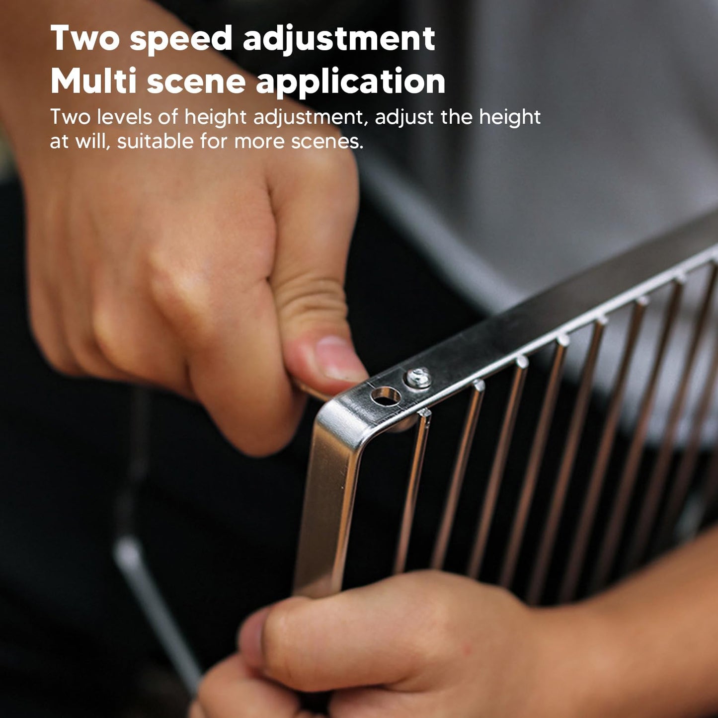 Folding Campfire Grill, Stainless Steel Camping Grill Grate with Foldable Legs, Adjustable Height Thicker Camp Fire Cooking Racks for Outdoor Camping Cooking