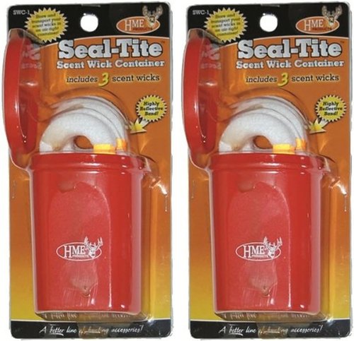 HME Big Dipper Container | Highly-Effective Versatile Multiple-Use Combo of 3 Big Dipper Scent Wicks with Reflective Bands & Seal-Tite Resealable Container