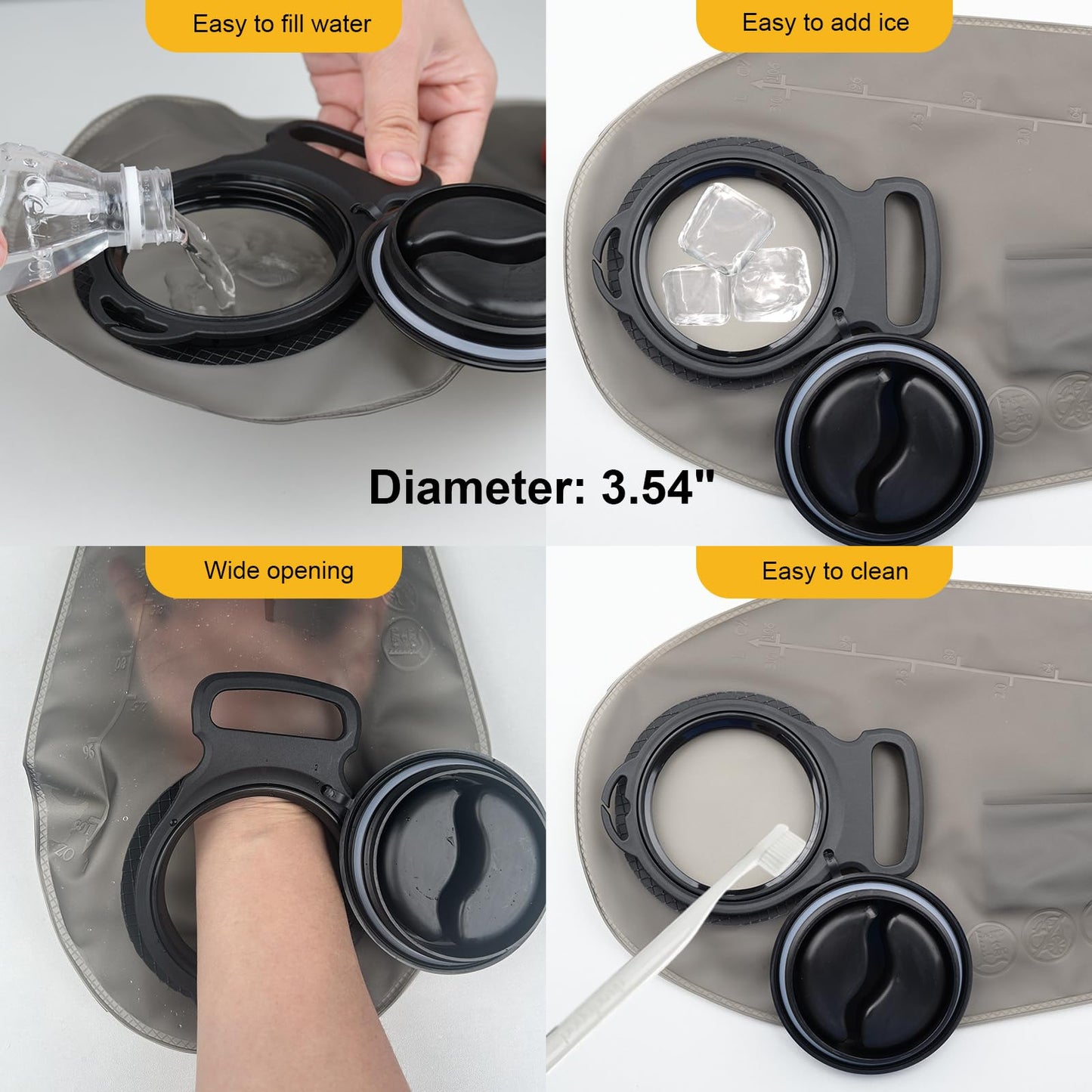 3L TPU Matte Hydration Bladder, Leak-Proof Water Reservoir for Hiking, Running & Cycling, Durable Water Pouch for Outdoor Adventures, Military Green