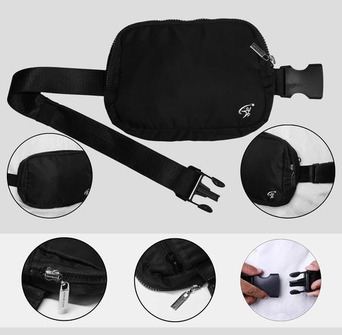 Strive Flex Crossbody Small Backpack Sling Bag for Women & Men, Chest Bag Daypack Fanny Pack Cross Body Bag for Outdoors Hiking Traveling (Black)