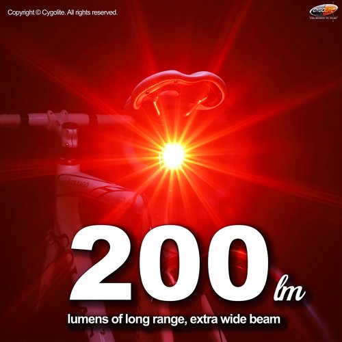Cygolite Hotshot Pro 200 Lumen Bike Tail Light Bundle with Saddle Rail Mount