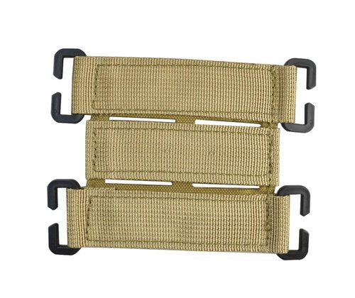 Molle Patch Display Holder,Hook and Loop Tactical Morale Patches Board Molle Attachment Molle Patch Panel with Laser Cutting Loop for Backpack Tactical Vest (Khaki 3")
