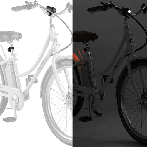 Retrospec Beam USB Rechargeable Bike Light Kit - Bright Front and Back Lights for Night Riding - Weatherproof, Easy to Install Headlight and Tail Light Set
