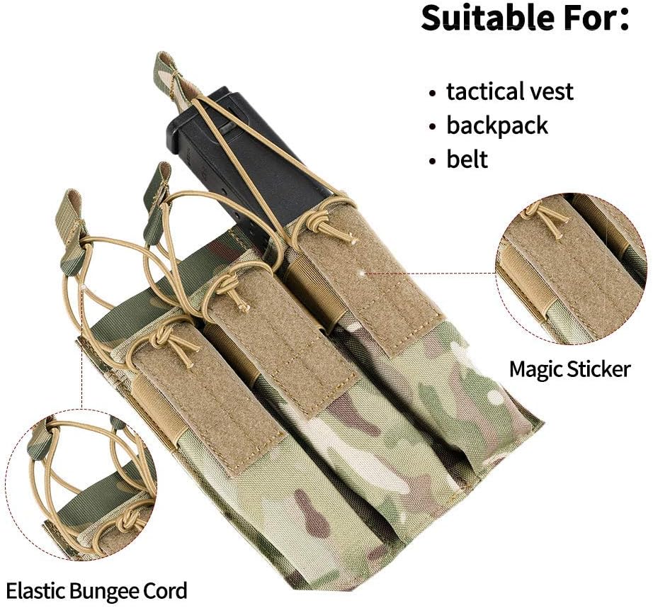 EXCELLENT ELITE SPANKER Open Top Single/Double/Triple Kriss Mag Pouch Tactical Molle MP7 Magazine Pouch