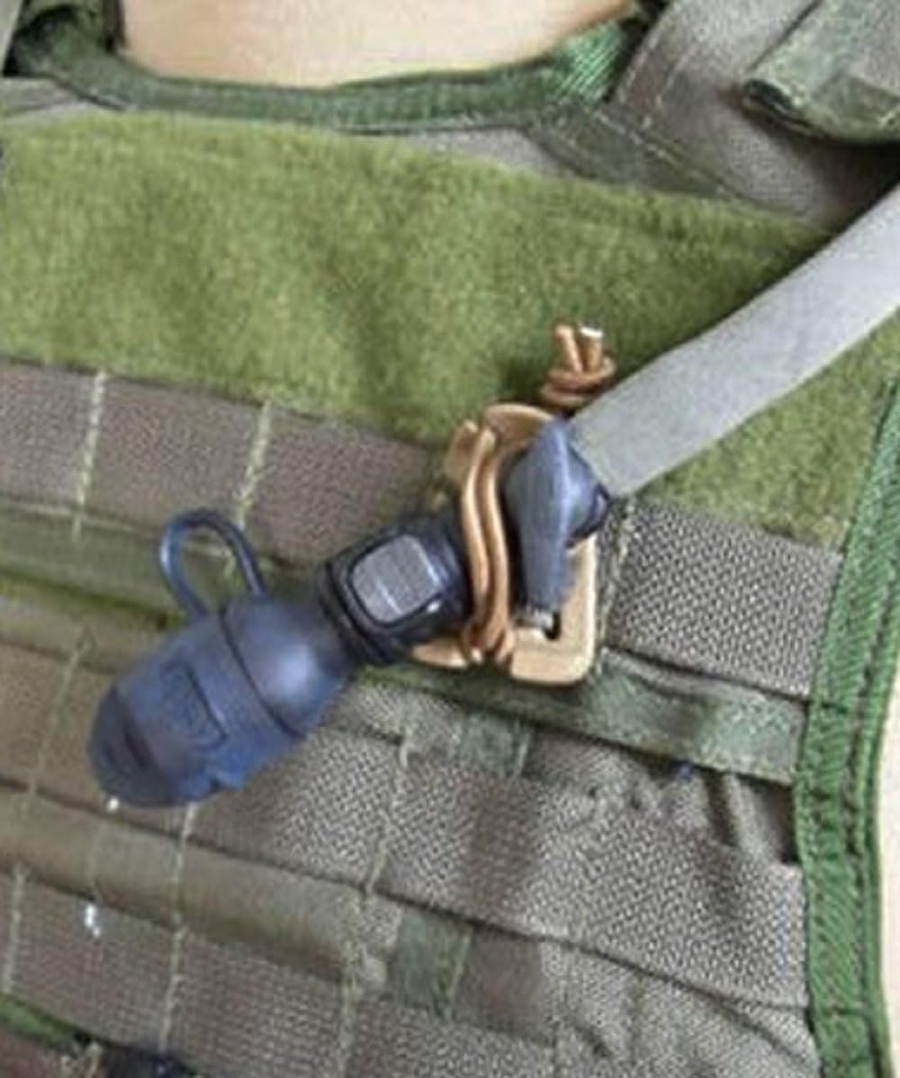 Ravenox Web Dominator Tactical Strap | Tactical Gear and Accessories | Molle Accessories and Molle Straps for Tool Backpack | Backpack Strap Clip for Hydration Tubes, Cord Products, and Equipment Use