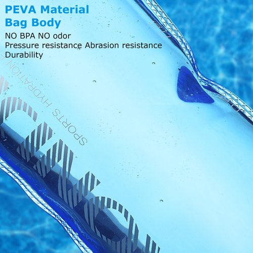 YAPJEB Hydration Bladder, BPA Free, 1L/1.5L/2L/3L, Portable Water Reservoir for Running, Hiking, Climbing, Cycling (PEVA, 1.5L)