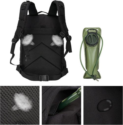 Dunnta Tactical Backpack, 3 Day Assault Pack Molle Bug Out Bag 42L Military Backpack for Hiking Camping Trekking Hunting