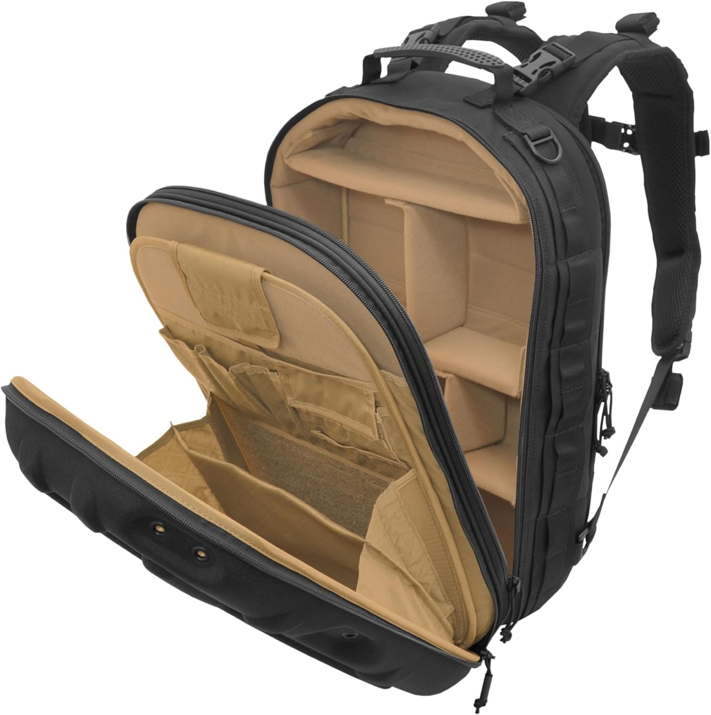 HAZARD 4 Pillbox™ Tactical Backpack – Heavy Duty Military Survival Pack for Men and Women – EDC Rucksack for Laptop, Motorcycle, Outdoor, Bug Out, Gym, Range, Travel, and Camping – 29.5 Liter, Black