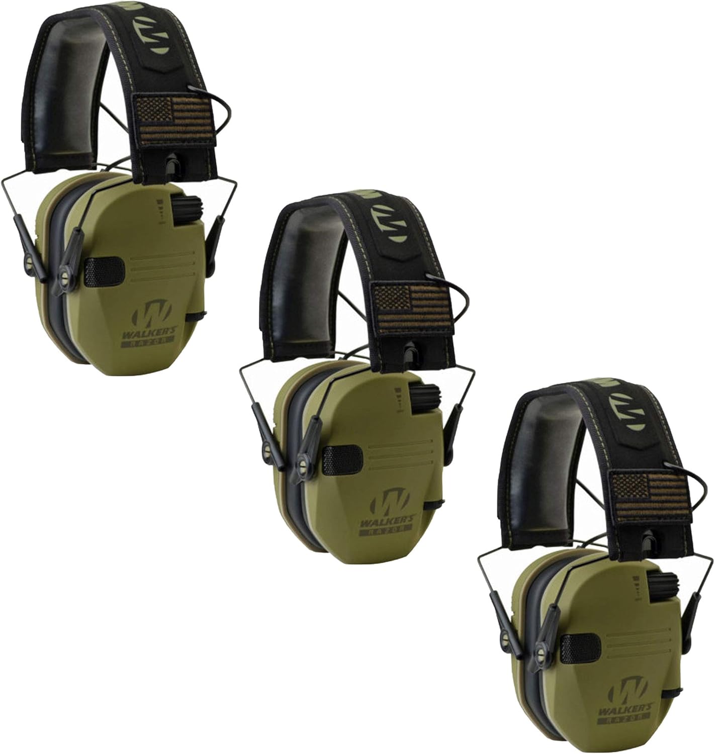 Walker's Razor Slim Shooter Electronic Hunting Folding Hearing Protection Earmuffs