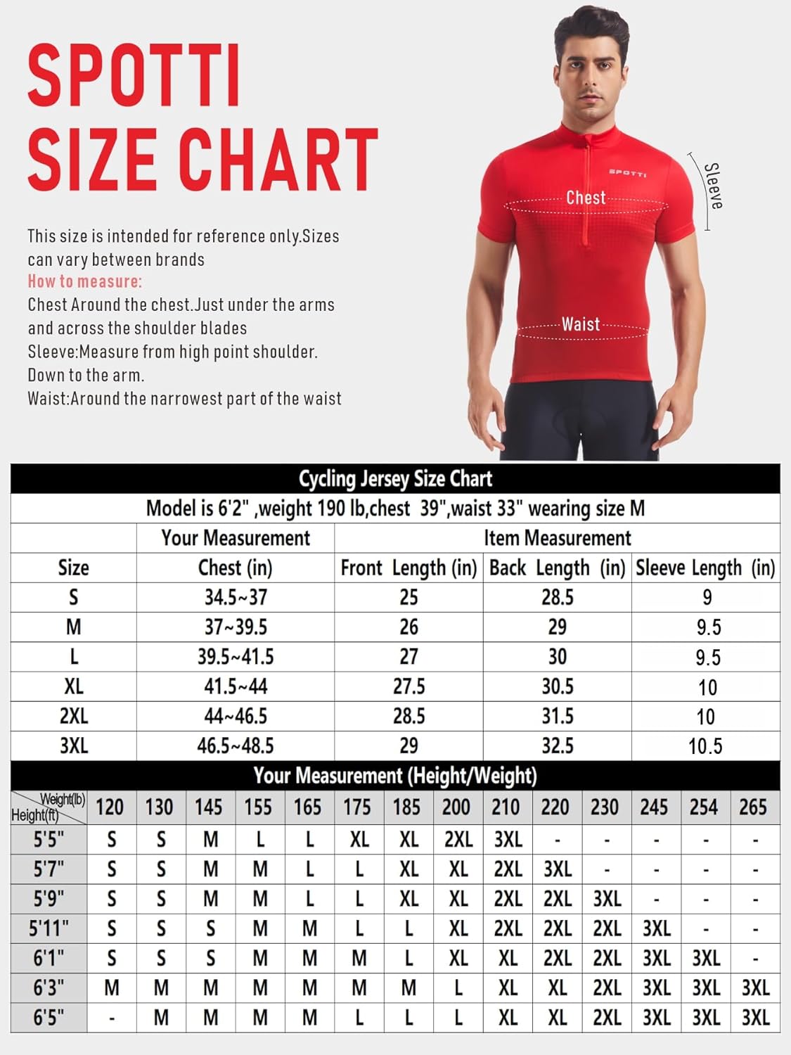 Spotti Men's Cycling Bike Jersey Short Sleeve with 3 Rear Pockets- Moisture Wicking, Breathable, Quick Dry Biking Shirt