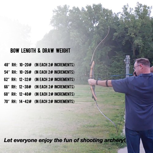 Sanlida Noble Standard Beginner & Intermediate Recurve Bow and Arrows Kit for Adult and Youth, Wooden Takedown Recurve Bow Package for Training, Practice & Competition RH Only (54", 16lbs)