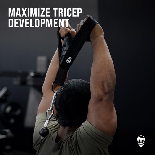 Gymreapers Tricep Rope Cable Attachment - Multi-Workout Tricep Pull Down Cable Attachment - Perfect Gym Cable Machine Attachment