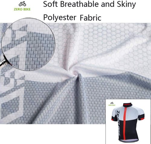 Men's Short Sleeve Breathable Cycling Jersey Set 3D Padded Bicycle Shorts Sportswear Suit Quick Dry