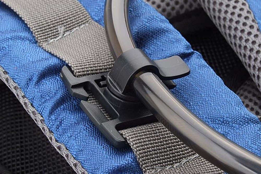 Jadedragon Multipurpose Tactical 360 Rotation D-Ring Clips/Locking Carabiner/Hydration Tube Clips/Elastic String Strap Management Tool for MOLLE Webbing Attachment Backpacks