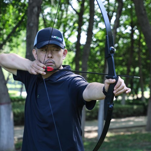 LWANO Recurve Bow for Adults - Archery Takedown Bow and Arrow Set for Adult/Youth/Teens Beginners Target Practicing, Left & Right Handed, 20/30/40lbs (40lbs)