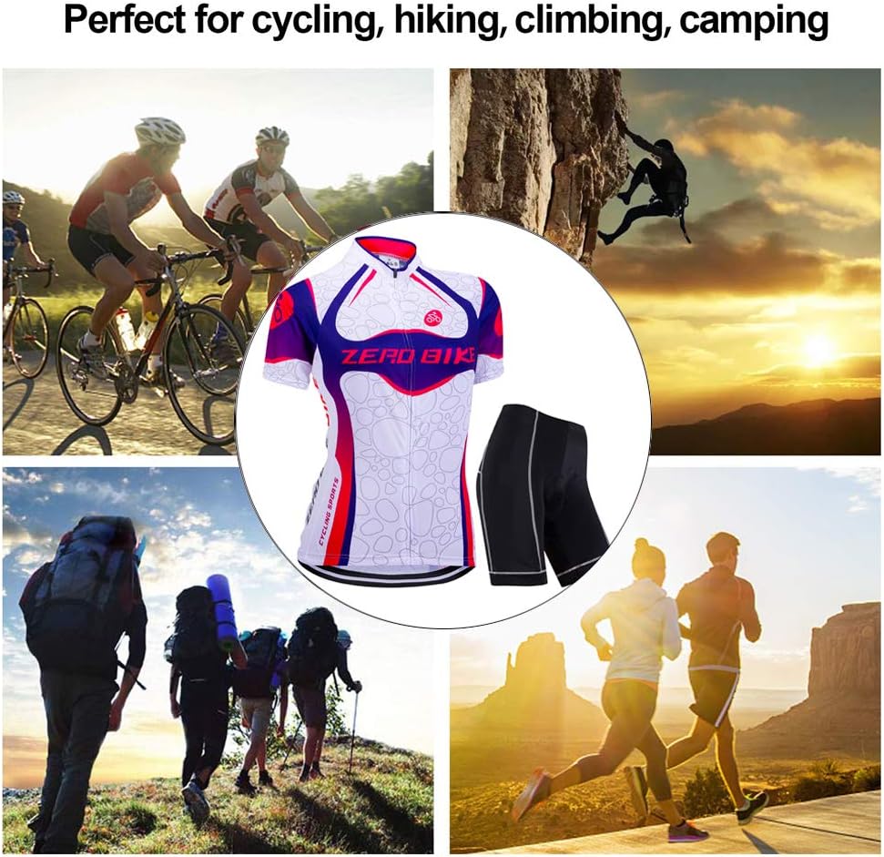 ZEROBIKE® Women's Short Sleeve Cycling Jersey Jacket Cycling Shirt Quick Dry Breathable Mountain Clothing Bike Top