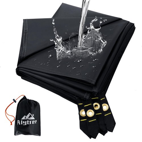 Camping Tent Footprint - 86'' x 74'', Waterproof Ground Sheet Mat for Tent - Ultralight Tarp for Hiking, Backpacking, and Beach Use