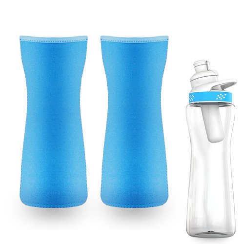 Sleeve for Cirkul Water Bottle 2Pcs, 22oz Water Bottle Sleeve for Cirkul Plastic and Stainless Steel Bottle Neoprene Insulated Water Bottle Cover for Retaining Temperature - Blue