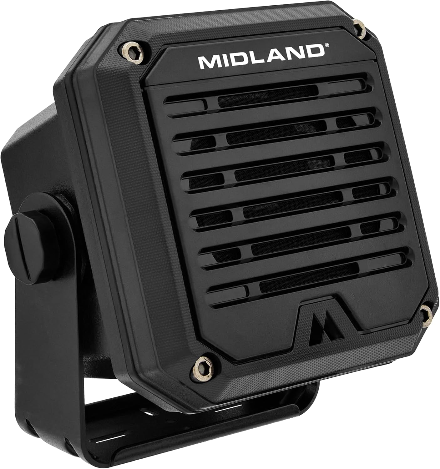 Midland - SPKMINI Mini External Speaker - Waterproof, 10 Watts, 3.5mm Plug - Compatible with All Mobile CB, GMRS, HAM and Amateur Radios