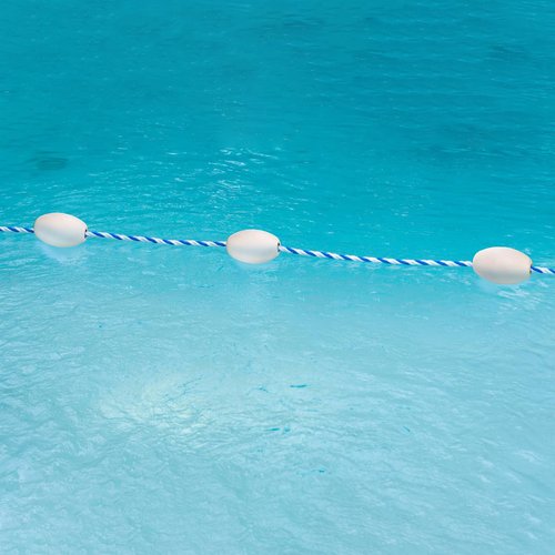 Tlence 8 Pack Oval Water Float, 5.5" x 3.5" Deep Water Fishing Float, White Rope Float Marine, Fishing Marker Buoys Great for Trail Markers Dock Floats Swim Pool, (5/8" to 1" Hole)