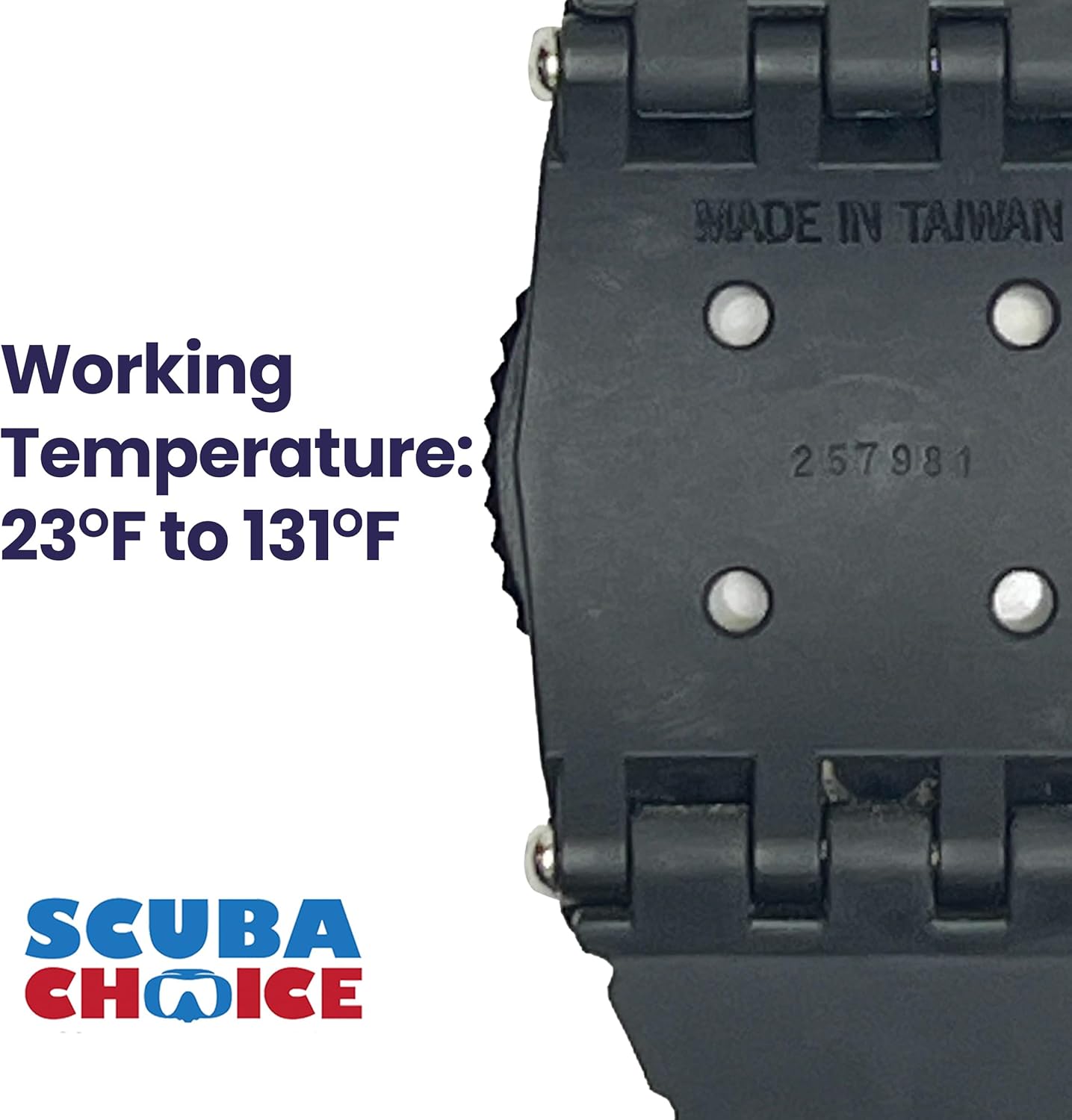 Scuba Choice Diving Deluxe Wrist Compass – 2.3” Display, Accurate Underwater Navigation, 15” Strap, Depth Rated 80m, 25° Tilt, Durable -5°C to 55°C, Made in Taiwan