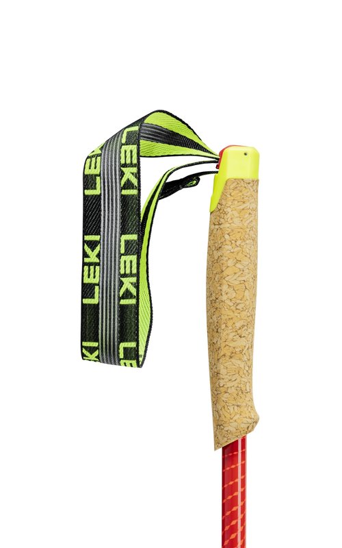 LEKI Neotrail Pro FX.One Superlite Carbon Collapsible Lightweight Trekking Poles for Hiking & Trail Running - Naturalcarbon-Brightred-Rubyred - 115 cm