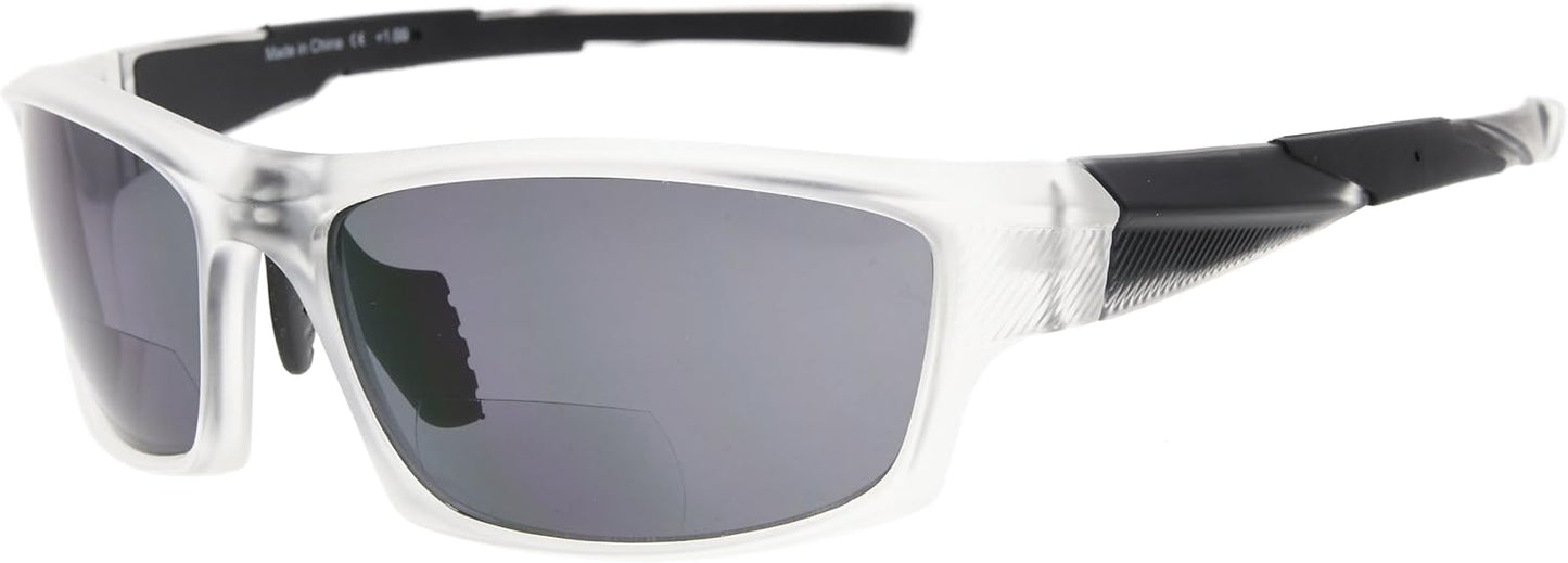 Eyekepper TR90 Frame Bifocal Sports Sunglasses Baseball Running Fishing Driving Golf Softball Hiking Sunshine Readers