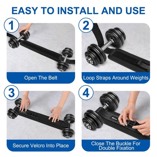 Bosaen Hip Thrust Belt, Hip Thrust Belt for Dumbbells Heavy, Booty Belt with 6.5mm Thick Non-slip Padding & Stronger Load-Bearing, Hip Thrust Band for Gym or Home Workouts, Dumbbells, Kettlebells, Plates