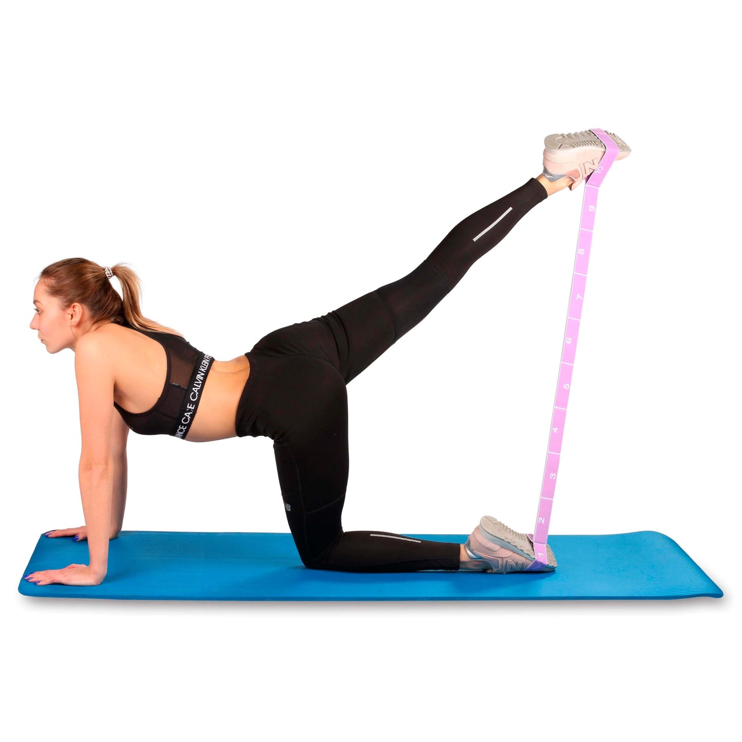 8-Loop Resistance Stretch Band – Elastic Fitness Strap for Yoga, Pilates, Dance, Rhythmic Gymnastics & Physical Therapy (Pink)