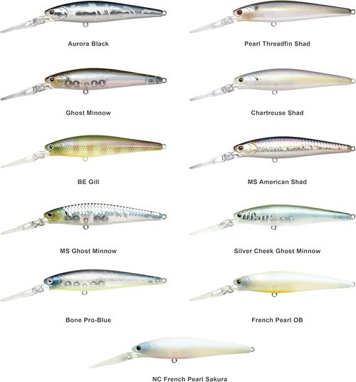 LUCKY CRAFT Staysee 90SP V2, Freshwater Lake Bass Fishing Lure, Jerkbait, Smallmouth, Walleye, Pike, Suspending, Tournament Winning, Deep Diver, Fishing Gear, Fishing Accessories, Fishing Tackle