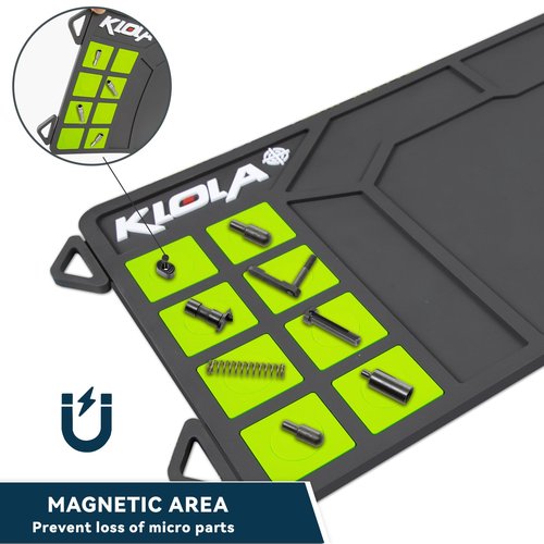 Klola Gun Cleaning Mat, Pistol Maintenance Mat Anti-Slip Thick Rubber Rifle Shotgun Cleaning Mats Pad for All Guns