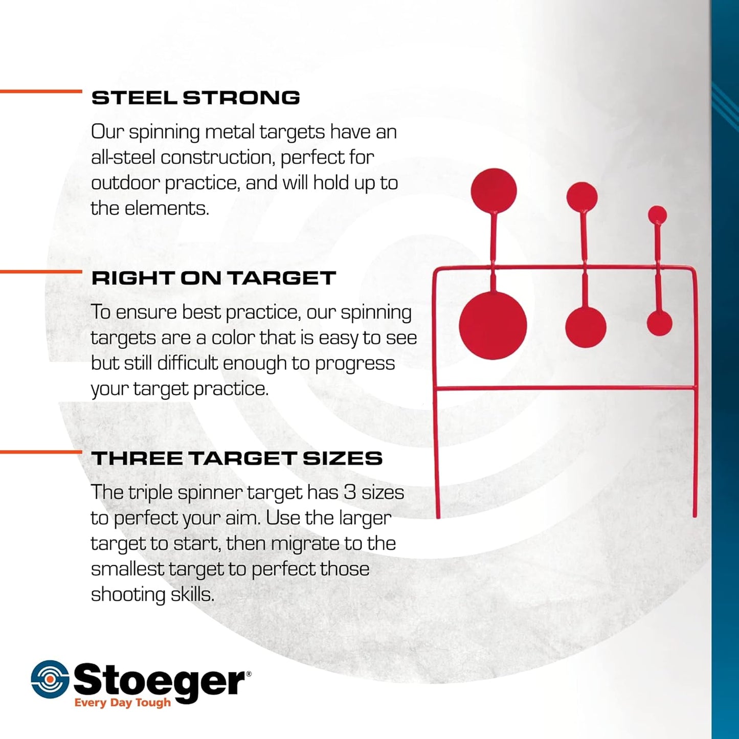 Stoeger Triple Spinning Target - Metal Airgun Practice Target