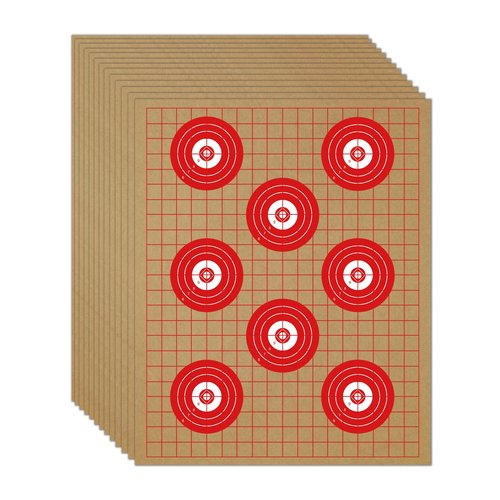 KNINE OUTDOORS Cardboard Targets - Paper Silhouette Targets for Shooting 13" X 16", Torso, Double-Sided, ISPC/USPSA/IDPA (50 Pack)