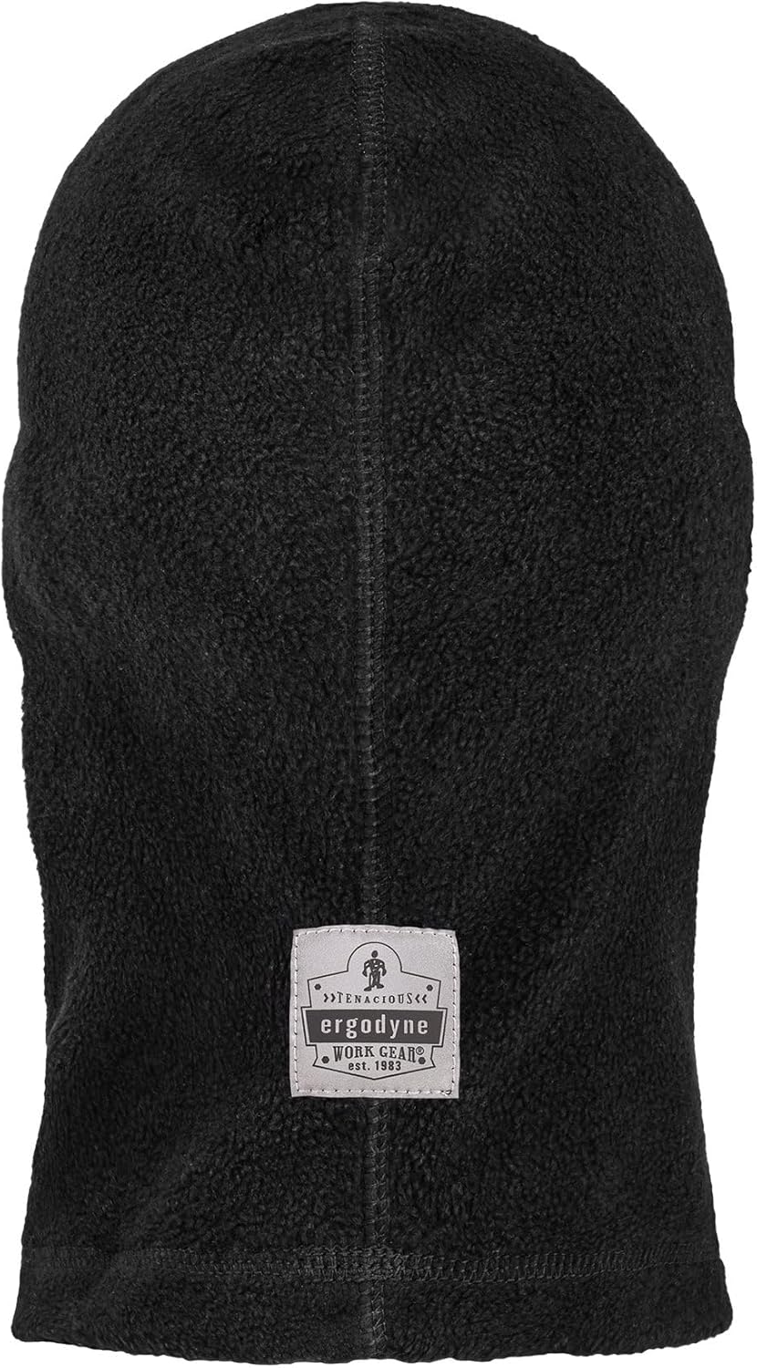 FR Rated Balaclava, Winter Face Mask, Thermal Fire Resistant Modacrylic Fleece, Ergodyne N-Ferno 6828,Black
