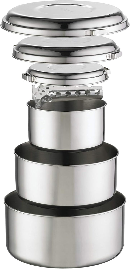 MSR Alpine 4 Stainless Steel Camping Pot Set